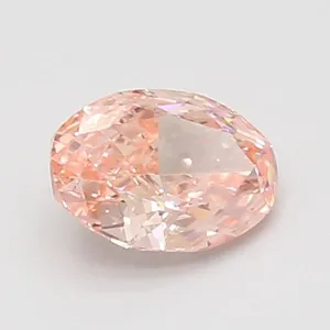 0.82ct OVAL Fancy Vivid Pink VS1 Coloured Lab diamond