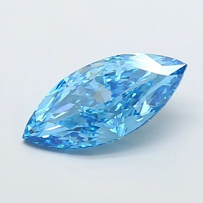 2.70ct MARQUISE Fancy Vivid Blue VS1 Coloured Lab diamond