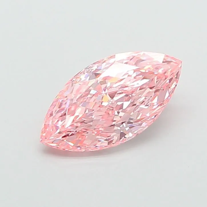 2.17ct MARQUISE Fancy Vivid Pink VVS2 Coloured Lab diamond