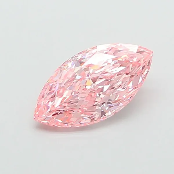 2.17ct MARQUISE Fancy Vivid Pink VVS2 Coloured Lab diamond