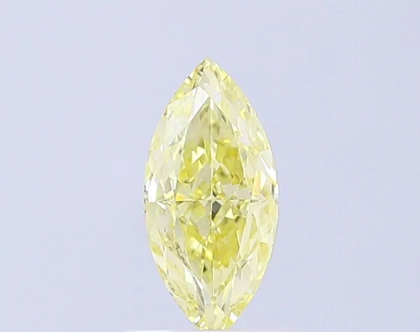 1.00ct MARQUISE Fancy Light Yellow VVS2 Coloured Lab diamond
