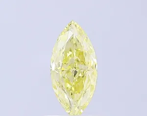 1ct MARQUISE Fancy Light Yellow VVS2 Coloured Lab diamond