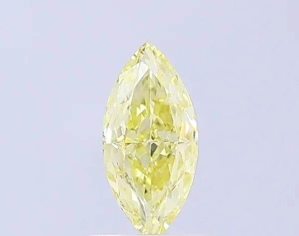 1ct MARQUISE Fancy Light Yellow VVS2 Coloured Lab diamond