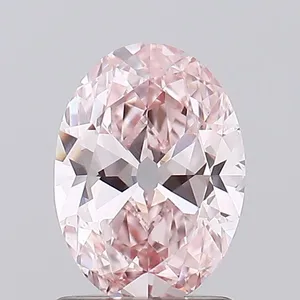 1.07ct OVAL Fancy Intense Pink VVS2 Coloured Lab diamond