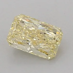 0.92ct RADIANT Fancy Intense Yellow VVS2 Coloured Lab diamond