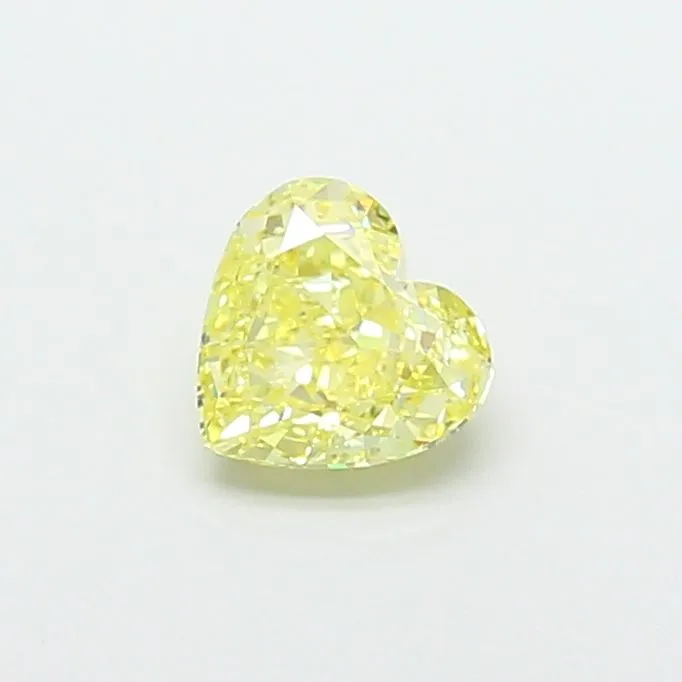 1.33ct HEART Fancy Intense Yellow VS1 Coloured Lab diamond