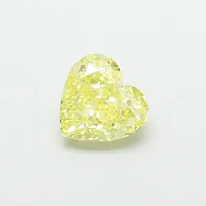 1.33ct HEART Fancy Intense Yellow VS1 Coloured Lab diamond