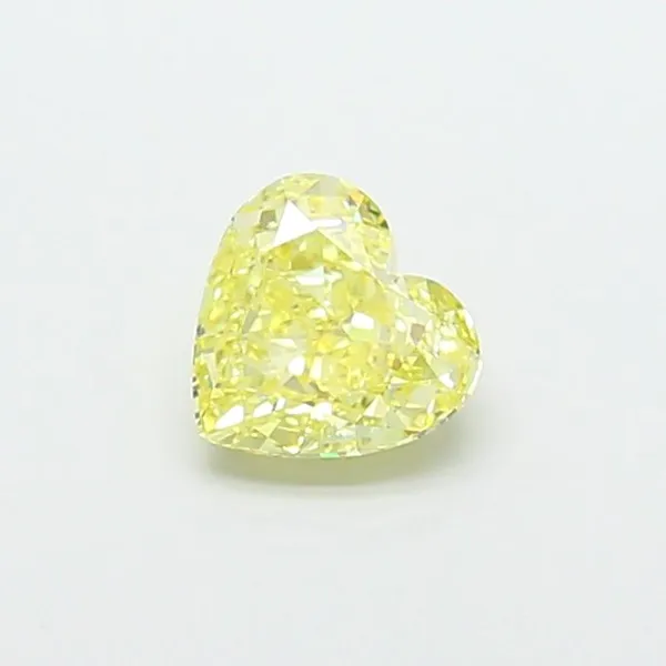 1.33ct HEART Fancy Intense Yellow VS1 Coloured Lab diamond