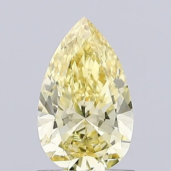 0.95ct PEAR Fancy Intense Yellow VS1 Coloured Lab diamond