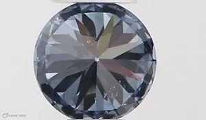 0.32ct ROUND Fancy Vivid Blue VS2 Coloured Lab diamond