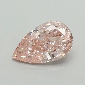 0.52ct PEAR Fancy Intense Pink VS2 Coloured Lab diamond