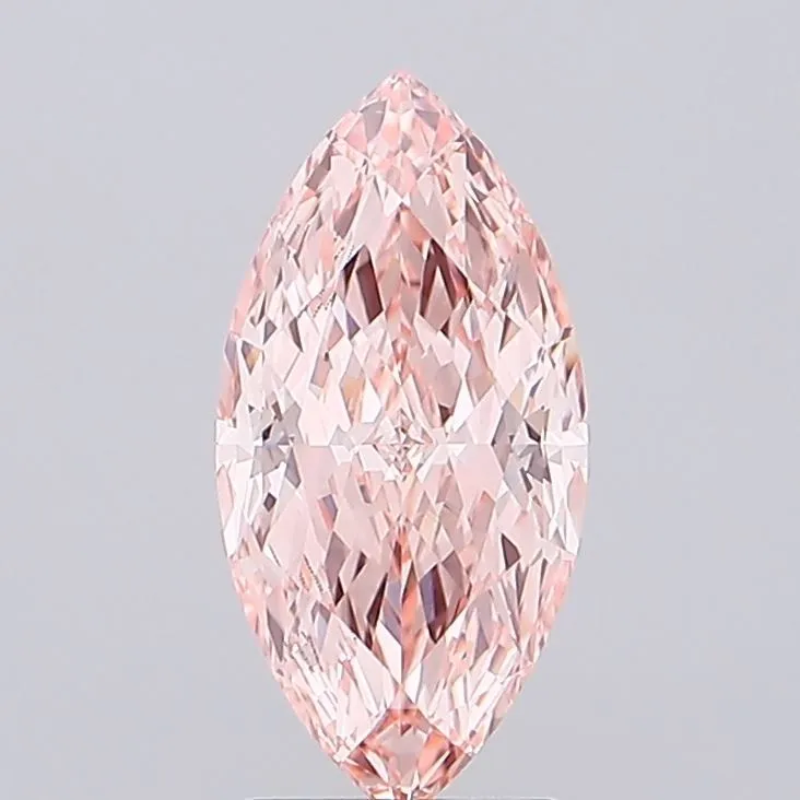 2.10ct MARQUISE Fancy Vivid Pink VVS2 Coloured Lab diamond