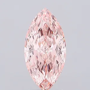 2.1ct MARQUISE Fancy Vivid Pink VVS2 Coloured Lab diamond