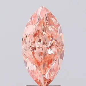 2.58ct MARQUISE Fancy Vivid Pink VS1 Coloured Lab diamond
