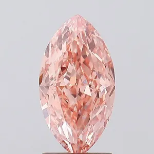 2.26ct MARQUISE Fancy Vivid Pink VS1 Coloured Lab diamond