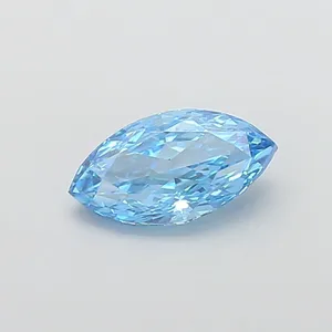 1.5ct MARQUISE Fancy Vivid Blue VS2 Coloured Lab diamond