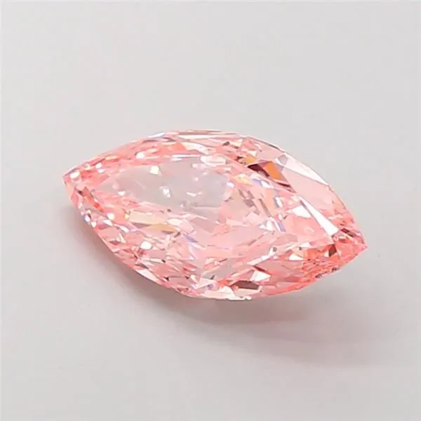 1.5ct MARQUISE Fancy Vivid Pink SI1 Coloured Lab diamond