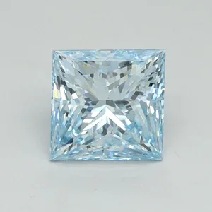 1.2ct PRINCESS Fancy Intense Blue VS1 Coloured Lab diamond