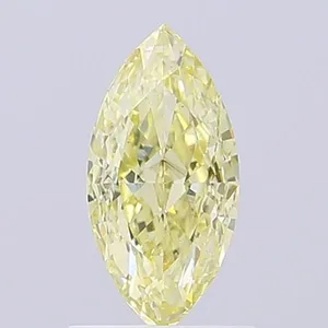 1ct MARQUISE Fancy Light Yellow VS2 Coloured Lab diamond