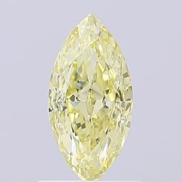 1ct MARQUISE Fancy Light Yellow VS2 Coloured Lab diamond