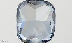 0.54ct CUSHION Fancy Vivid Blue VS2 Coloured Lab diamond