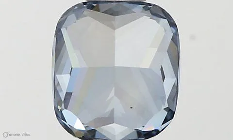 0.54ct CUSHION Fancy Vivid Blue VS2 Coloured Lab diamond
