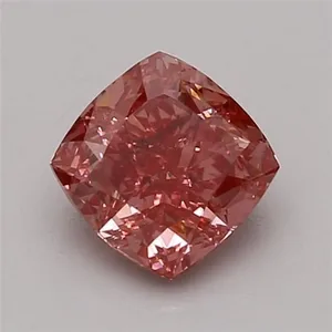 1.05ct CUSHION Fancy Vivid Pink VS2 Coloured Lab diamond
