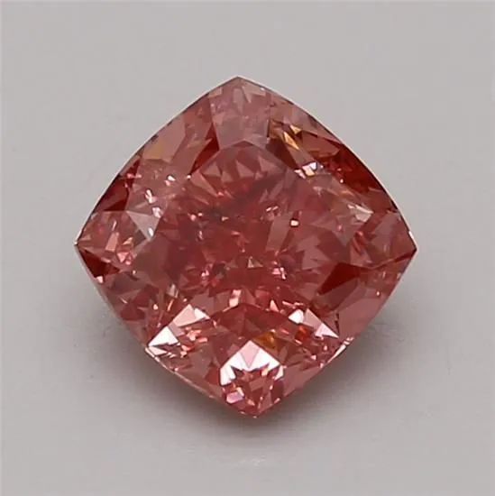 1.05ct CUSHION Fancy Vivid Pink VS2 Coloured Lab diamond