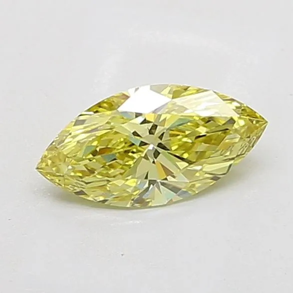 1.09ct MARQUISE Fancy Intense Yellow VS1 Coloured Lab diamond