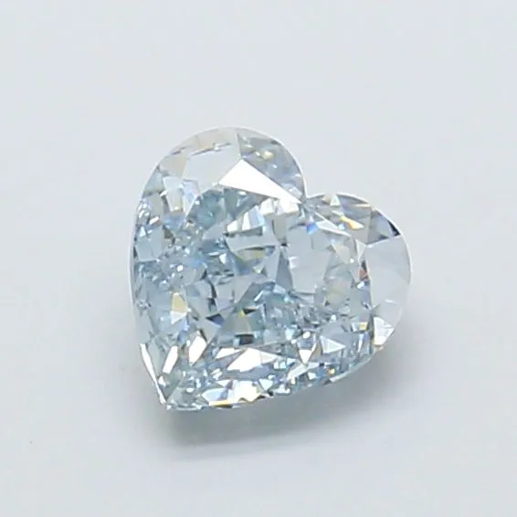 1.04ct HEART Fancy Light Gray Blue VS1 Coloured Lab diamond