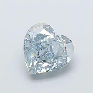 1.04ct HEART Fancy Light Gray Blue VS1 Coloured Lab diamond