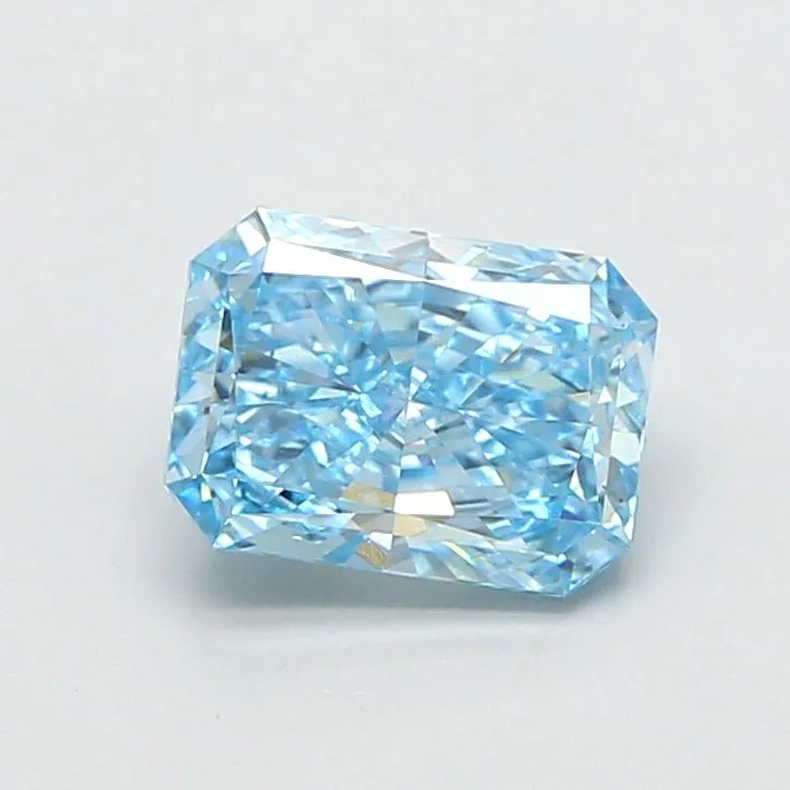 1.20ct RADIANT Fancy Vivid Blue VS1 Coloured Lab diamond
