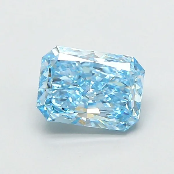 1.2ct RADIANT Fancy Vivid Blue VS1 Coloured Lab diamond