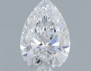 0.53ct PEAR D VS2 Natural diamond