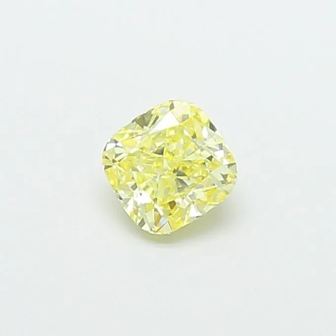 0.95ct CUSHION Fancy Yellow VS1 Coloured Lab diamond