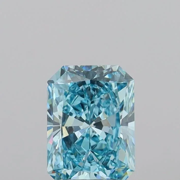 1.40ct RADIANT Fancy Vivid Blue VVS2 Coloured Lab diamond