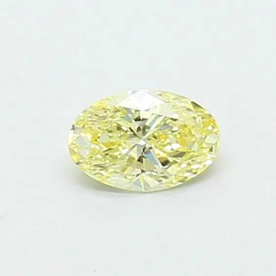 0.43ct OVAL Fancy Yellow VS1 Coloured Lab diamond