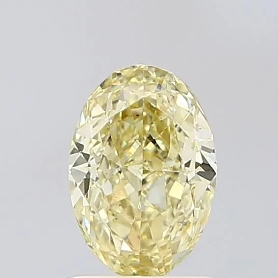 1.09ct OVAL Fancy Yellow VS1 Coloured Lab diamond