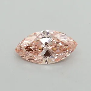 0.4ct MARQUISE Fancy Vivid Pink VS2 Coloured Lab diamond