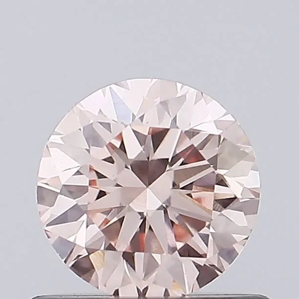 0.62ct ROUND Fancy Intense Pink VVS2 Coloured Lab diamond