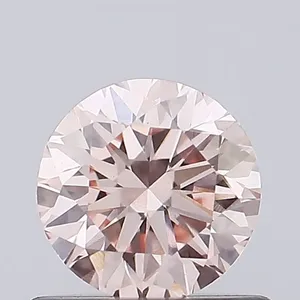 0.62ct ROUND Fancy Intense Pink VVS2 Coloured Lab diamond