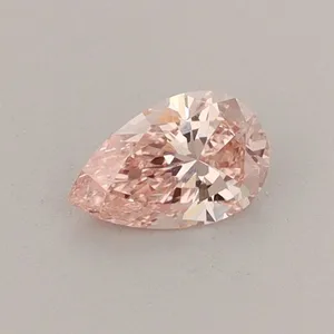 0.33ct PEAR Fancy Intense Pink VVS2 Coloured Lab diamond