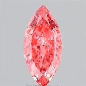 2.45ct MARQUISE Fancy Vivid Pink VVS2 Coloured Lab diamond