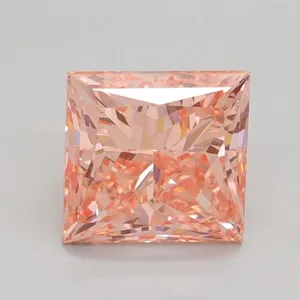 2.02ct PRINCESS Fancy Vivid Pink VS2 Coloured Lab diamond