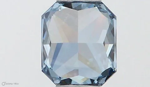 0.33ct RADIANT Fancy Vivid Blue VVS1 Coloured Lab diamond