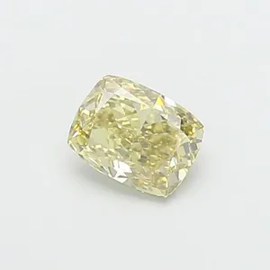1.04ct CUSHION Fancy Yellow VS2 Coloured Lab diamond
