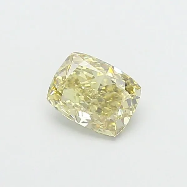 1.04ct CUSHION Fancy Yellow VS2 Coloured Lab diamond