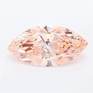 1.56ct MARQUISE Fancy Vivid Pink VS1 Coloured Lab diamond