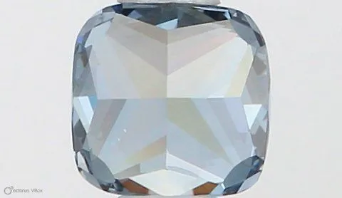 0.36ct CUSHION Fancy Vivid Blue VVS1 Coloured Lab diamond