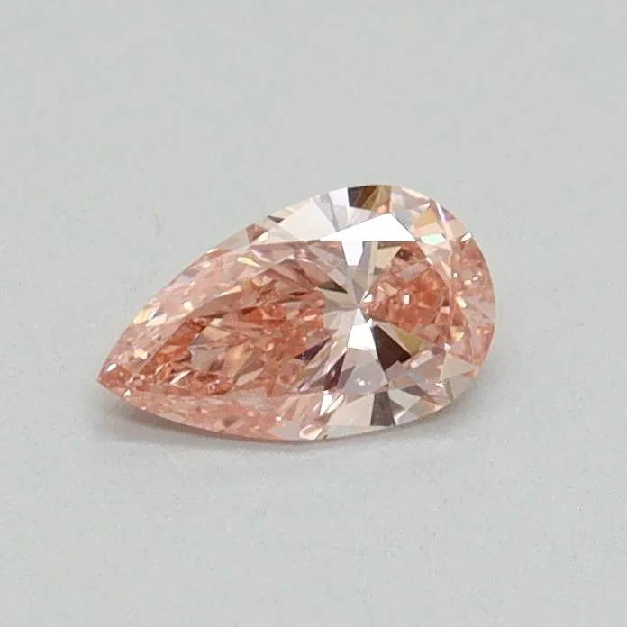 0.30ct PEAR Fancy Vivid Pink VS1 Coloured Lab diamond